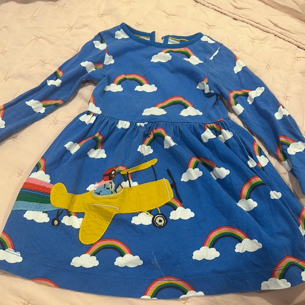 Mini Boden rainbow dress size 3-4